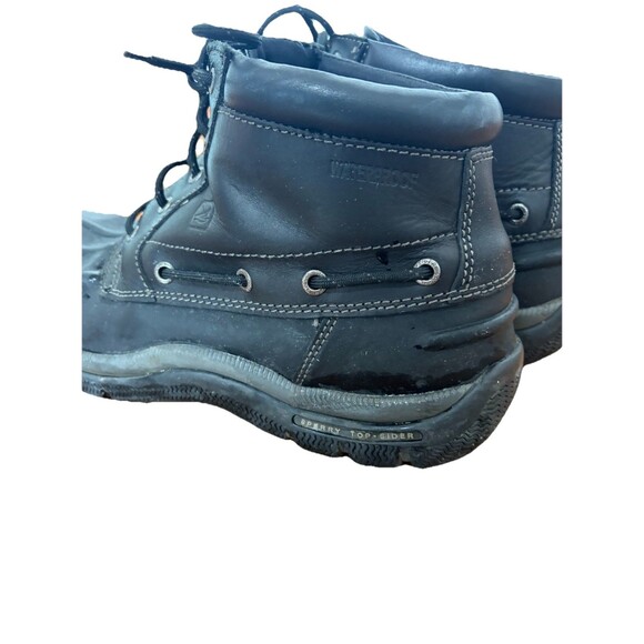 Sperry Top Sider Duck Boots Men’s 13 M Black Leather Waterproof Glacier Chukka